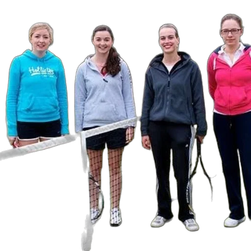 staff, 3d render, four, women transparent PNG cut-out