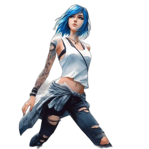 dress, concept art, fantasy art, comic book art transparent PNG cut-out