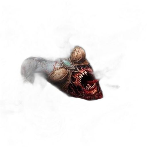 mask, creature, face, weapon transparent PNG cut-out