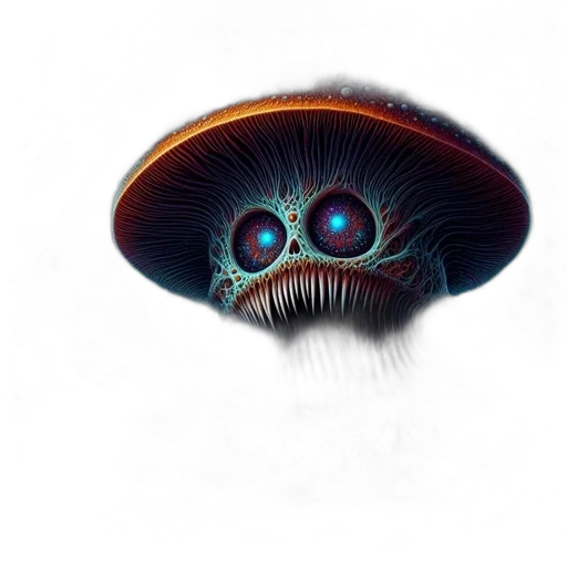 creature, hat, hair, mask transparent PNG cut-out