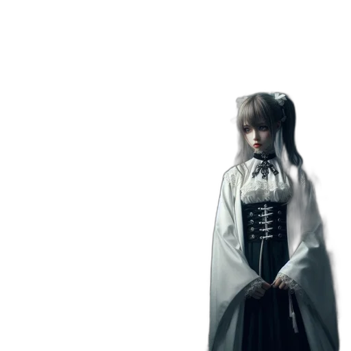 dress, robot, staff, sword transparent PNG cut-out