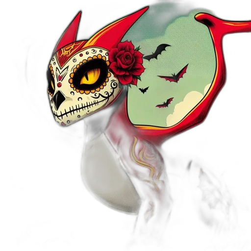 mask, dragon, jewelry, face transparent PNG cut-out