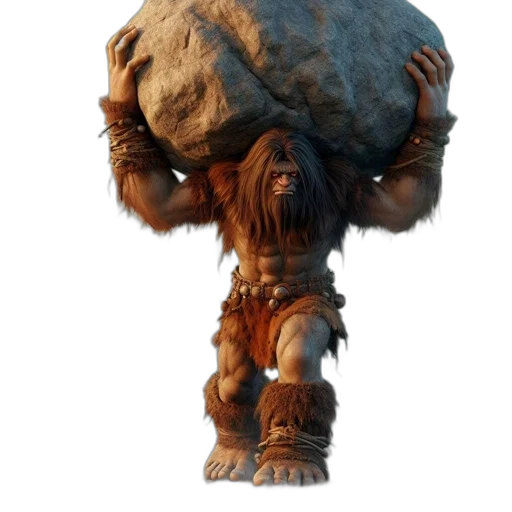 creature, animal, staff, hair transparent PNG cut-out