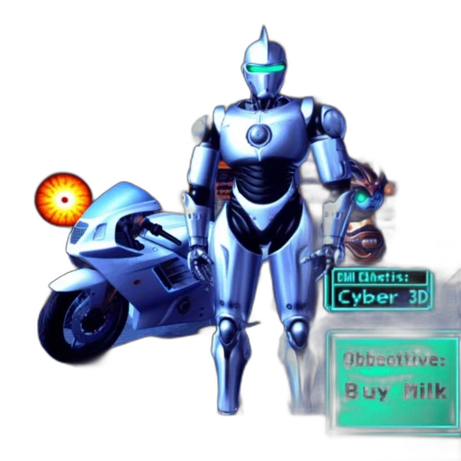 robot, concept art, pixel art, 3d render transparent PNG cut-out