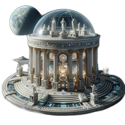 concept art, 3d render, fantasy art, outer space transparent PNG cut-out