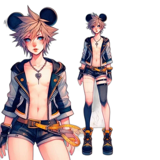jacket, concept art, cyberpunk, fantasy art transparent PNG cut-out