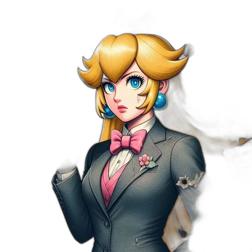 staff, dress, crown, face transparent PNG cut-out