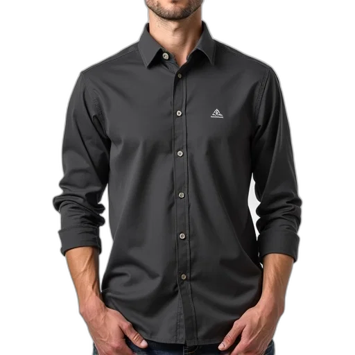 jacket, staff, 3d render, photorealistic transparent PNG cut-out