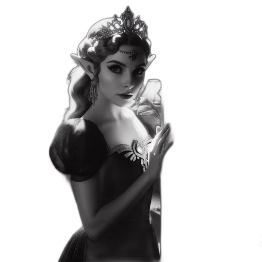 dress, crown, flower, jewelry transparent PNG cut-out