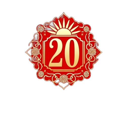3d render, red, background, golden transparent PNG cut-out