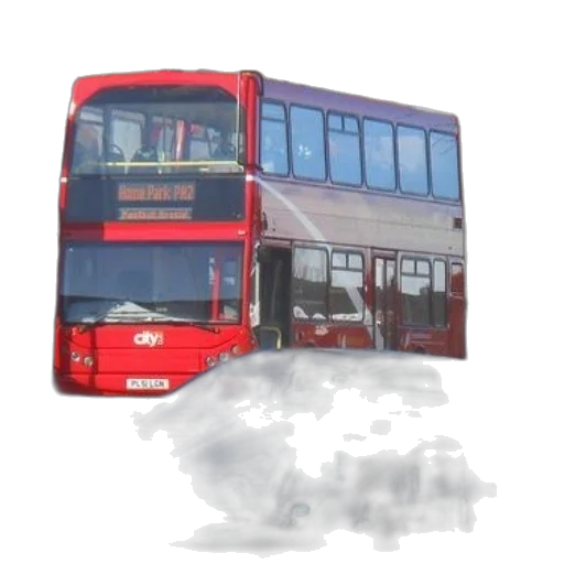 staff, car, building, photorealistic transparent PNG cut-out