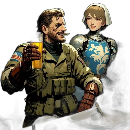 jacket, weapon, bottle, concept art transparent PNG cut-out