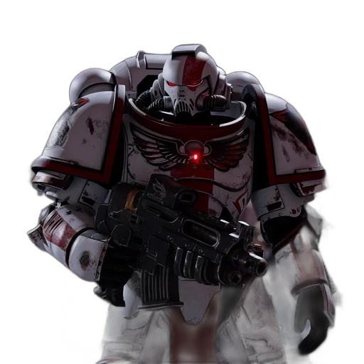 robot, weapon, concept art, 3d render transparent PNG cut-out