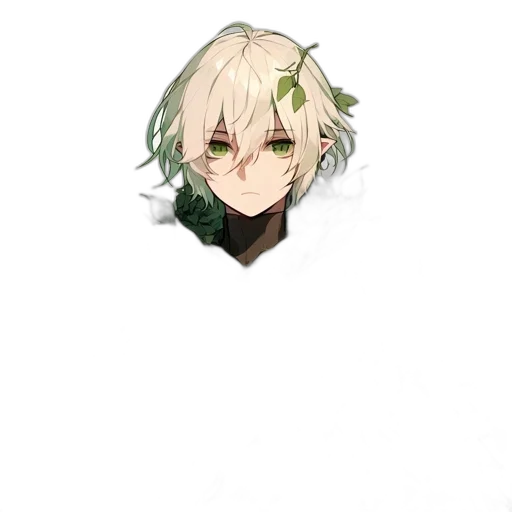 staff, flower, face, hair transparent PNG cut-out