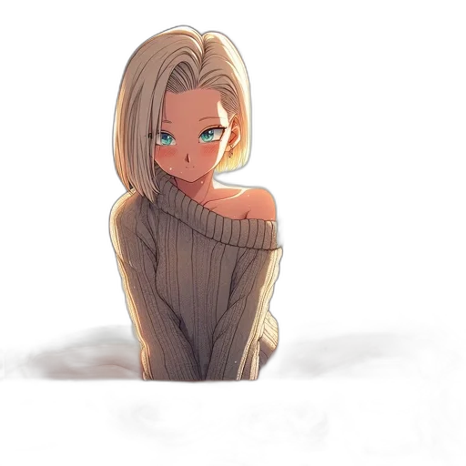 dress, jacket, face, creature transparent PNG cut-out