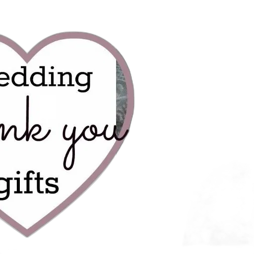 wedding, thank, gifts, text transparent PNG cut-out