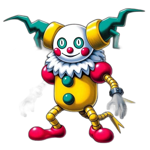 robot, creature, staff, weapon transparent PNG cut-out