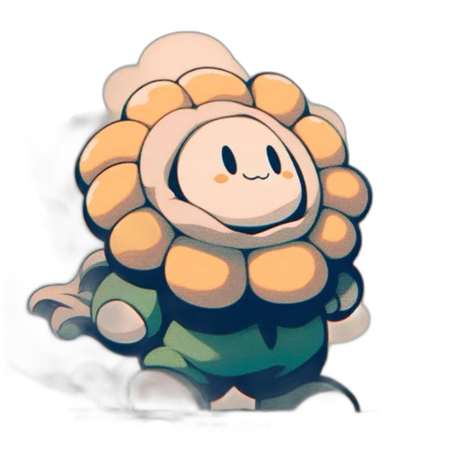 flower, creature, crown, hat transparent PNG cut-out