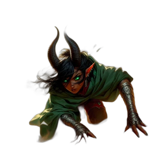 dragon, staff, creature, mask transparent PNG cut-out