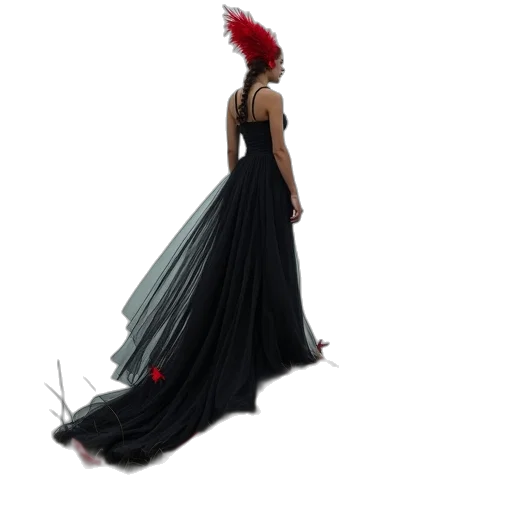 dress, crown, hat, staff transparent PNG cut-out