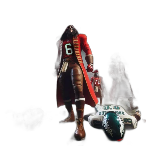 robot, sword, weapon, jacket transparent PNG cut-out