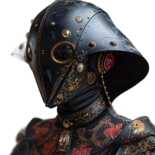 mask, robot, face, staff transparent PNG cut-out