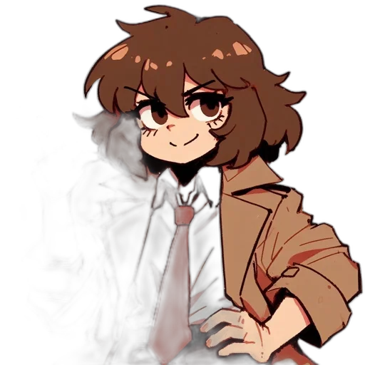 staff, jacket, creature, face transparent PNG cut-out