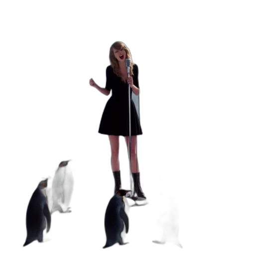 animal, creature, concept art, vaporwave transparent PNG cut-out