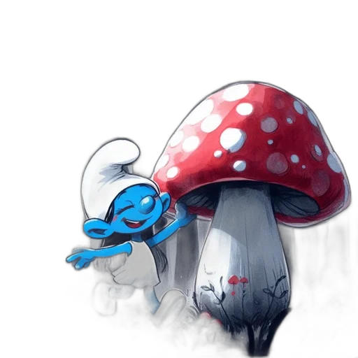 hat, umbrella, creature, robot transparent PNG cut-out