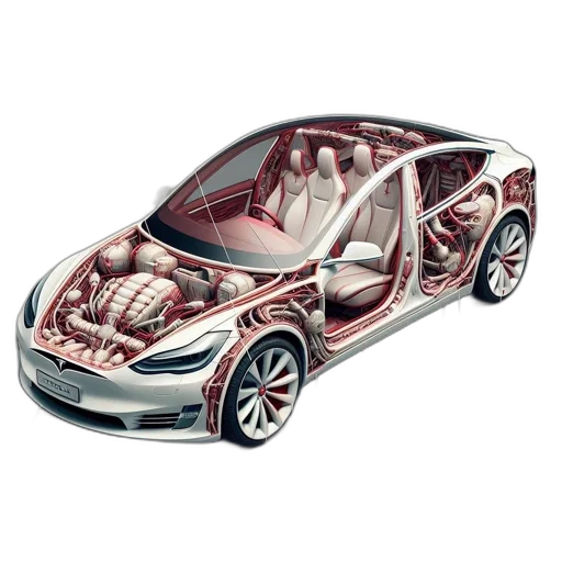 car, robot, concept art, 3d render transparent PNG cut-out