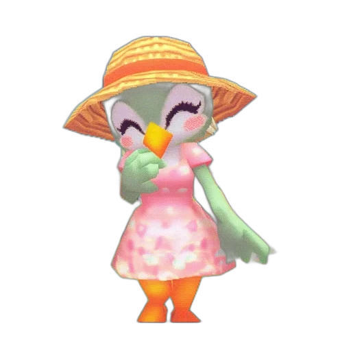hat, staff, dress, creature transparent PNG cut-out