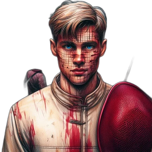 face, weapon, jacket, mask transparent PNG cut-out