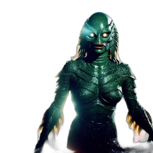 creature, mask, concept art, 3d render transparent PNG cut-out