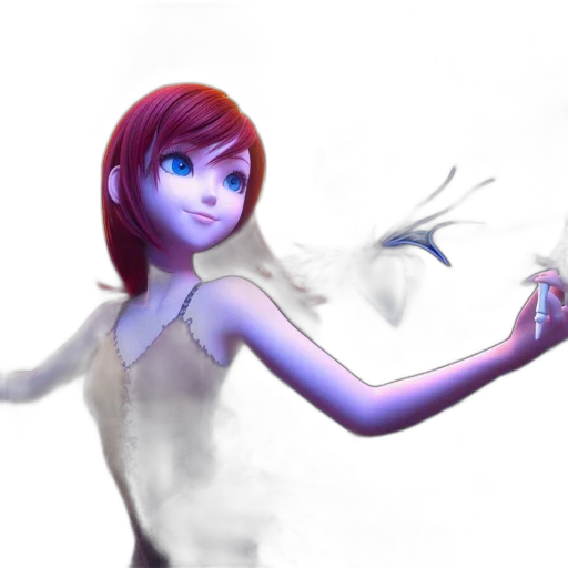 dress, robot, staff, creature transparent PNG cut-out