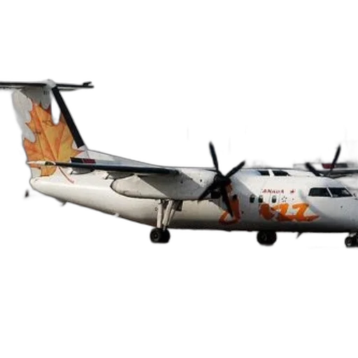white, airplane, orange, accents transparent PNG cut-out