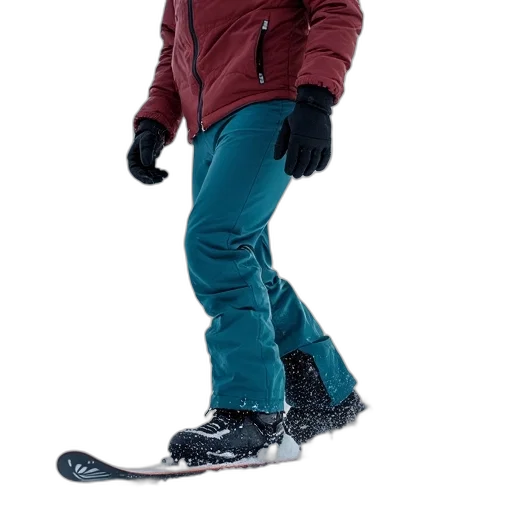 jacket, staff, 3d render, snow transparent PNG cut-out