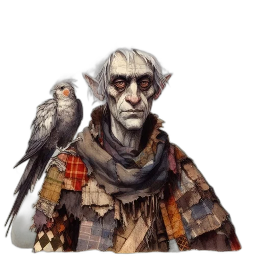 face, mask, jacket, staff transparent PNG cut-out