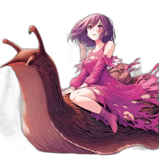 dress, hair, creature, animal transparent PNG cut-out