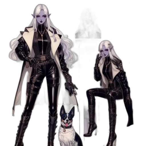creature, jacket, staff, concept art transparent PNG cut-out
