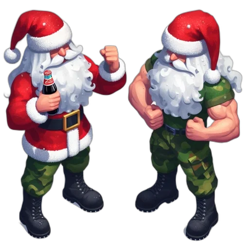 pixel art, concept art, 3d render, two transparent PNG cut-out