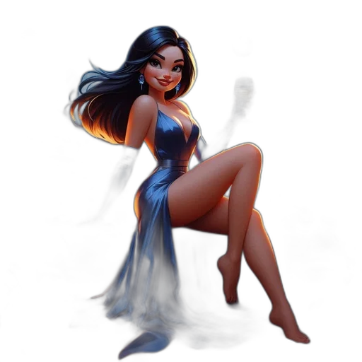 dress, concept art, fantasy art, comic book art transparent PNG cut-out