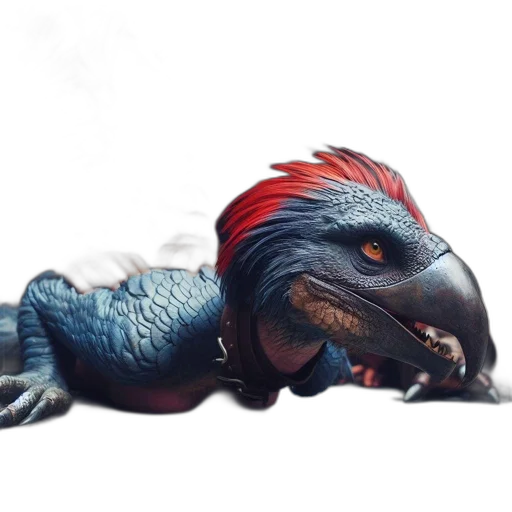 dragon, creature, animal, staff transparent PNG cut-out