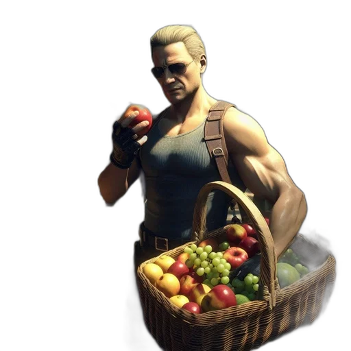 food, weapon, staff, face transparent PNG cut-out