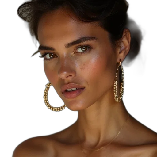 jewelry, face, crown, hair transparent PNG cut-out