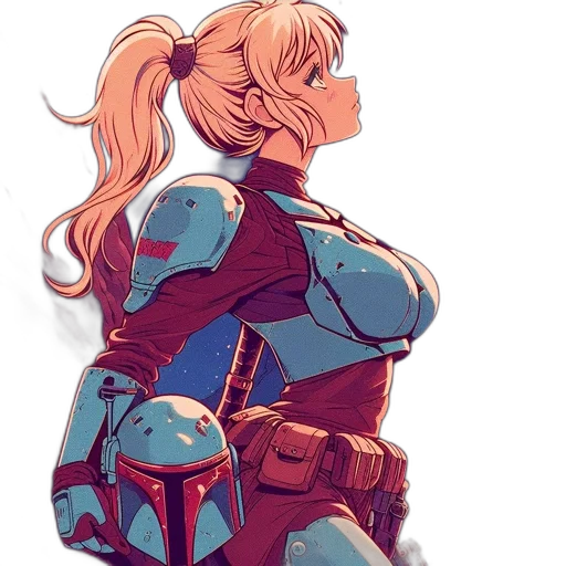jacket, robot, sword, weapon transparent PNG cut-out