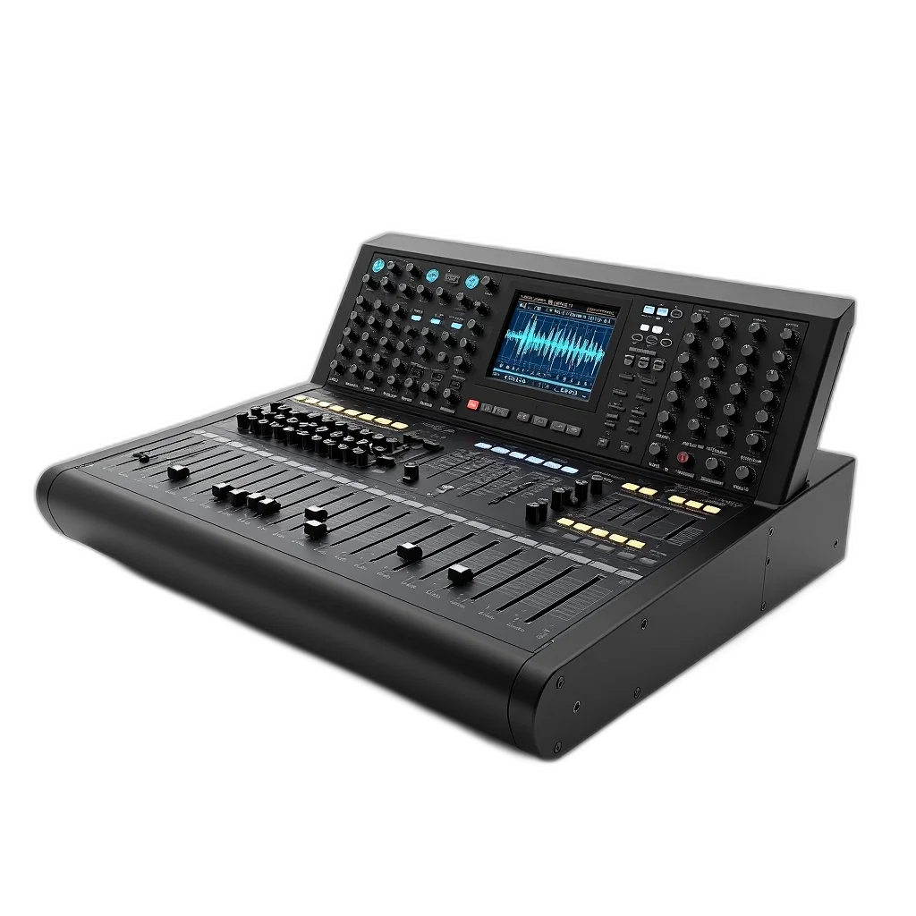3d render, professional, audio, mixing transparent PNG cut-out