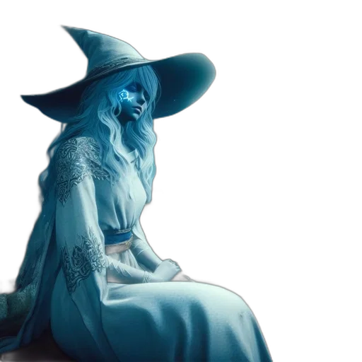 dress, hat, mask, staff transparent PNG cut-out