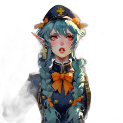 staff, crown, face, dress transparent PNG cut-out