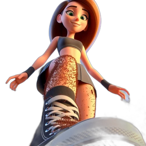 dress, robot, staff, shoes transparent PNG cut-out