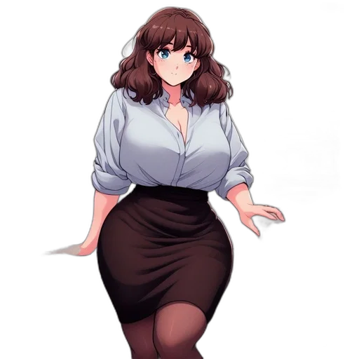 dress, staff, creature, robot transparent PNG cut-out